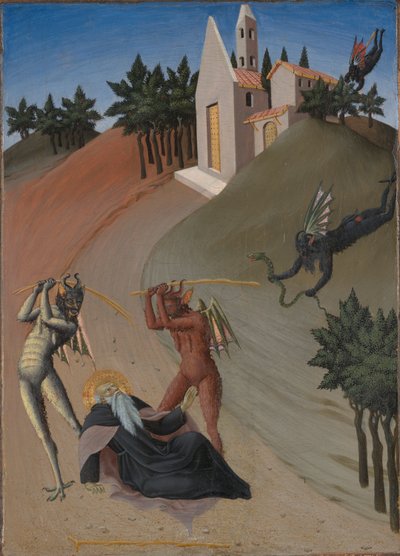 Saint Antoine Abbé tourmenté par des démons - Sano di Pietro