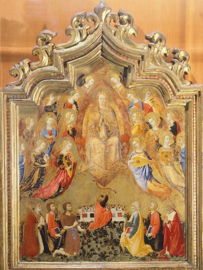 Assomption de la Vierge par Sano Di Pietro (1406-1481), (détail) - Sano di also Ansano di Pietro di Mencio Pietro