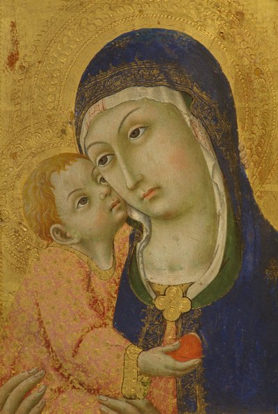 Madonna avec enfant - Sano di also Ansano di Pietro di Mencio Pietro