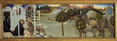 Scène de la vie de Saint Jérôme - Sano di also Ansano di Pietro di Mencio Pietro