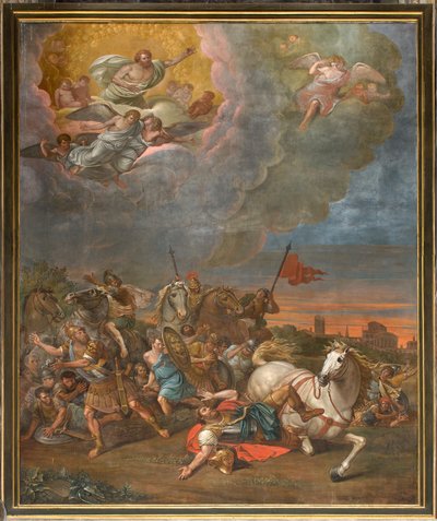Mur en face de la contre-façade du transept nord, Sante Legnani, Conversion de Saul 1814 - Sante Legnani