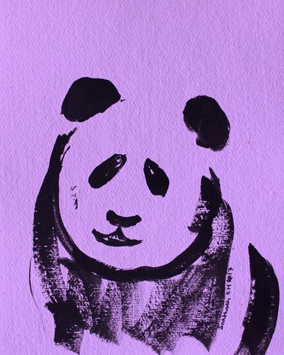 Adorable panda violet - Santhosh ch