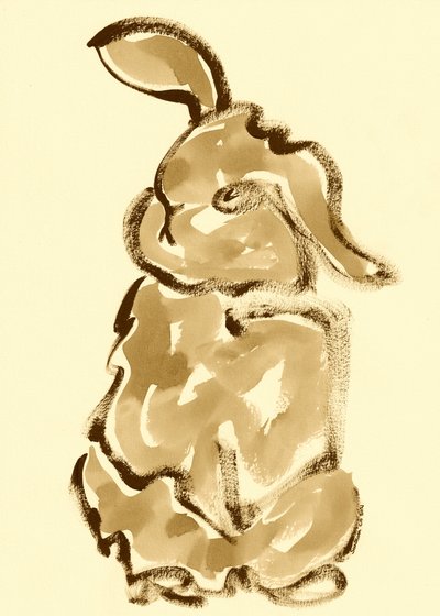 Charmant lapin sépia - Santhosh ch