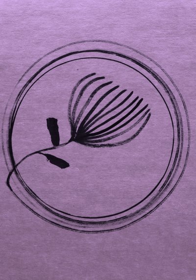 Cercle floral violet minimaliste - Santhosh ch