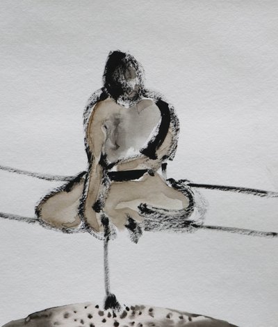 Esquisse de méditation samouraï - Santhosh ch