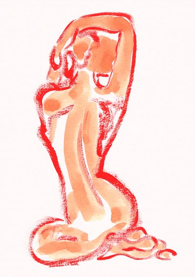 Étude de figure rouge sensuelle - Santhosh ch