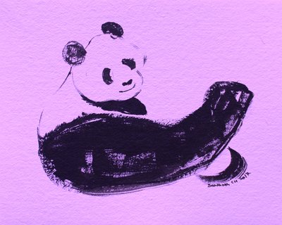 Panda fort montrant ses muscles - Santhosh ch