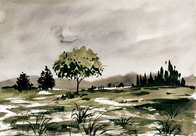 Paysage champêtre à l