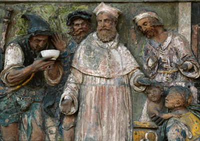 Les Sept Œuvres de Miséricorde, donner à boire à ceux qui ont soif - Santi Buglioni