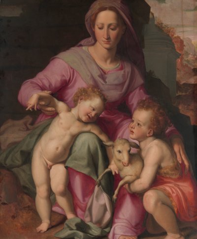 Madone et Enfant avec le petit Saint Jean-Baptiste, début des années 1570 - Santi di Tito