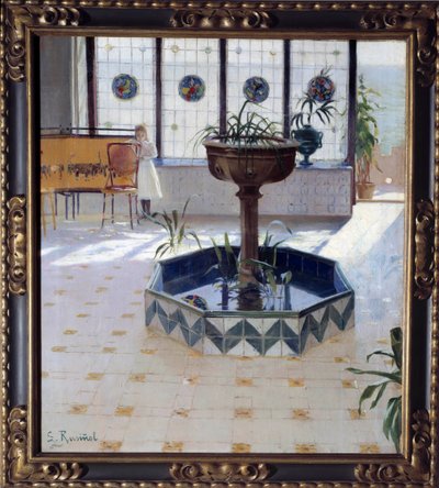 La fontaine sous la véranda - Santiago Rusinol i Prats