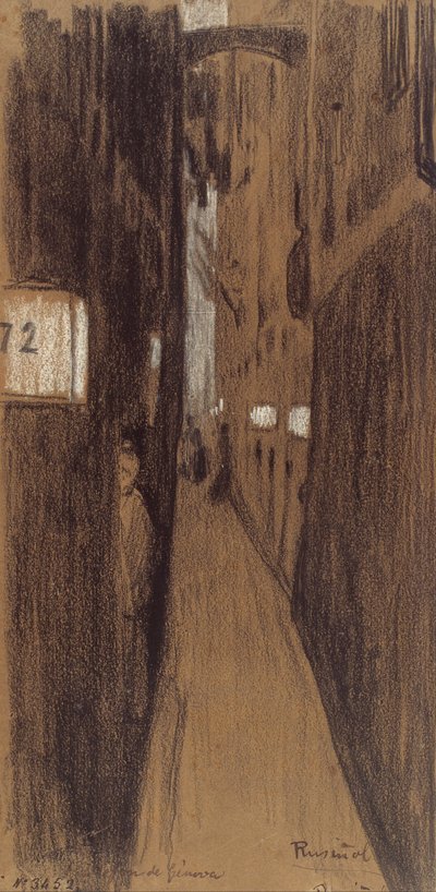 Allée à Gênes - Santiago Rusiñol