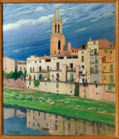 La rivière Onyar à Gérone - Santiago Rusiñol