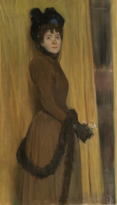 Portrait de Miss Mc Flower - Santiago Rusiñol