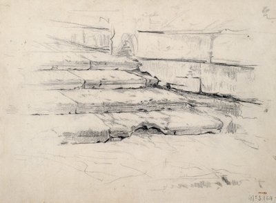Étude des marches - Santiago Rusiñol