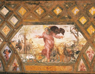 Création des animaux - Sanzio of Urbino (workshop) Raphael