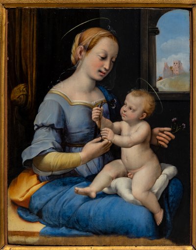 Madone des œillets - Sanzio of Urbino (workshop) Raphael