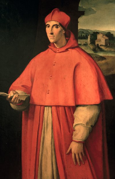 Portrait du cardinal Alessandro Farnese, futur pape Paul III - Sanzio of Urbino (workshop) Raphael