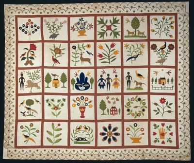 Couvre-lit connu sous le nom de Quilt Album - Sarah Ann Wilson