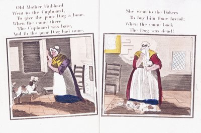 Deux pages du livre de comptines 