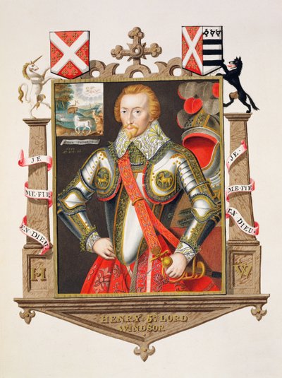 Portrait de Henry, 5e Lord Windsor (1562-1615) tiré de 