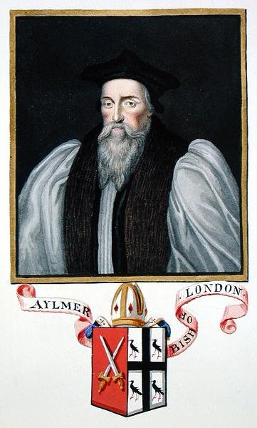 Portrait de John Aylmer (1521-94) Évêque de Londres de 