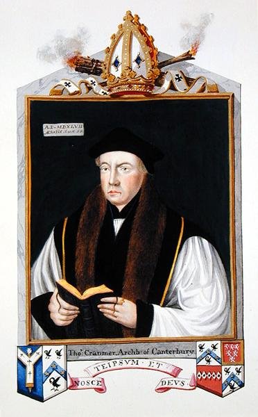 Portrait de Thomas Cranmer (1489-1556) Archevêque de Canterbury de 
