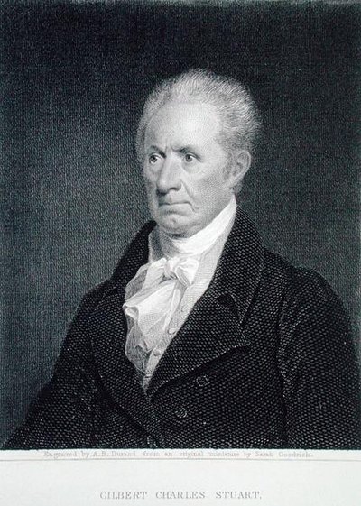 Gilbert Charles Stuart (1755-1828), gravé par Asher Brown Durand (1796-1886) d