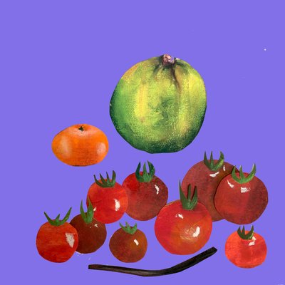 Fruits et légumes découpés - Sarah Thompson Engels