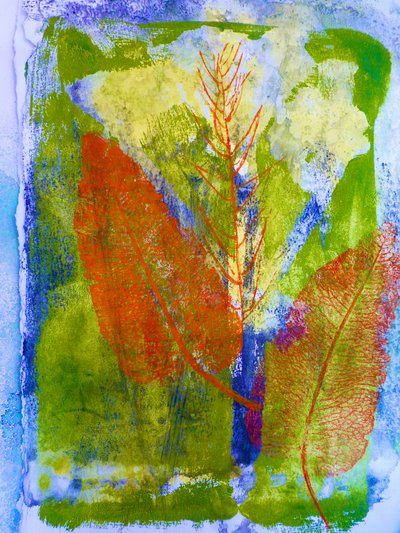 Feuilles orange - Sarah Thompson Engels