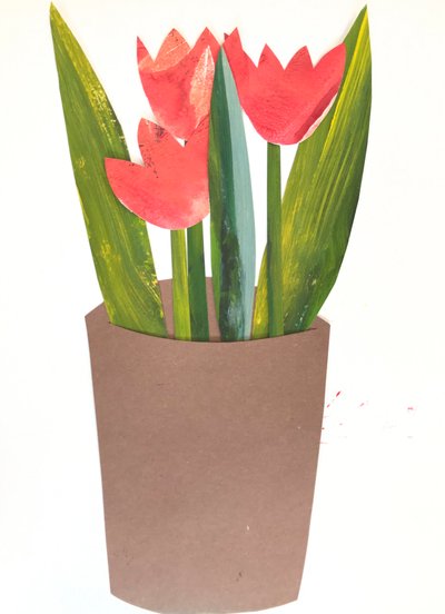 Tulipes dans un pot, 2018 - Sarah Thompson Engels