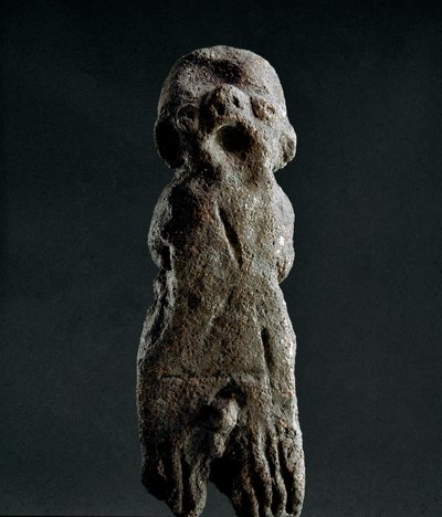 Culture nuragique (nuraghi) sarde : statuette votive en terre cuite du temple d