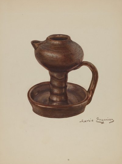 Lampe à graisse - Sarkis Erganian