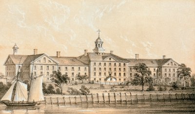 Hôpital de la Maison de Charité, Bellevue, hôpital Bellevue, New York - Sarony and Major