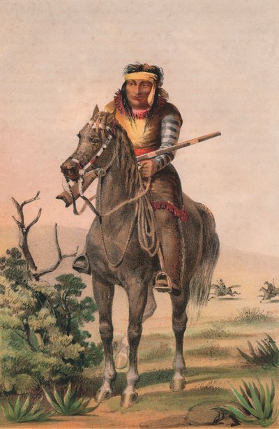 Guerrier Lipan, vers 1857 - Sarony and Co