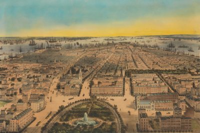 Union Square de New York, vue vers le sud, 1850 - Sarony and Co