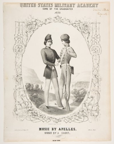 Académie militaire des États-Unis : Chanson des diplômés, 1852 - Sarony and Co