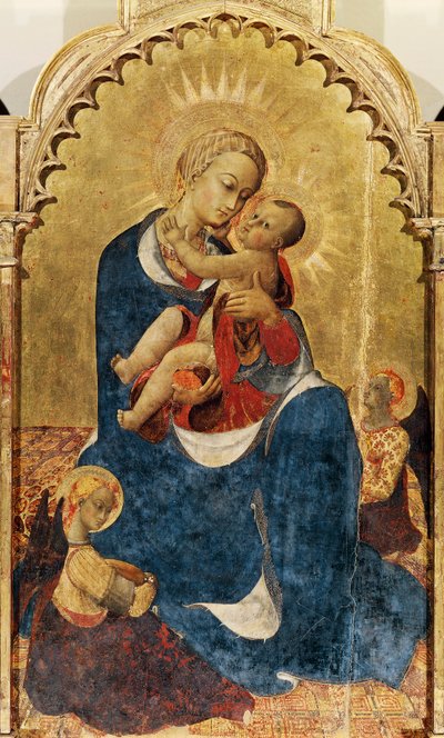 Madone et Enfant, panneau central du Retable de Saint Dominique de Cortona, vers 1434 - Sassetta (c.1392 1450)