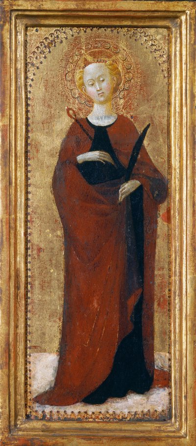 Sainte Apollonie, vers 1435. - Sassetta