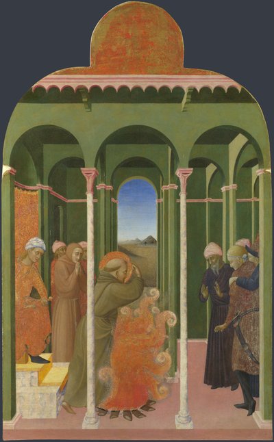 Saint François devant le Sultan du Retable de Borgo del Santo Sepolcro - Sassetta