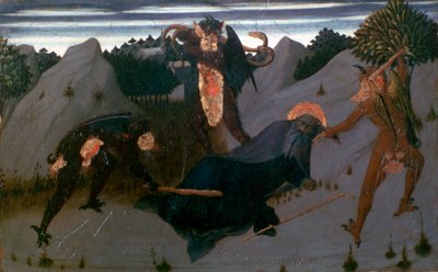 Saint Antoine battu par les démons, 1423-1426 - Sassetta