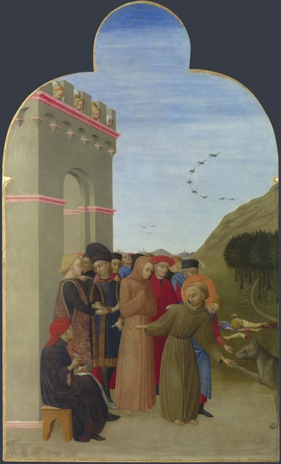 Le loup de Gubbio du retable de Borgo del Santo Sepolcro - Sassetta