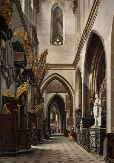 Vue de la nef de la cathédrale du Wawel - Saturnin Swierzynski