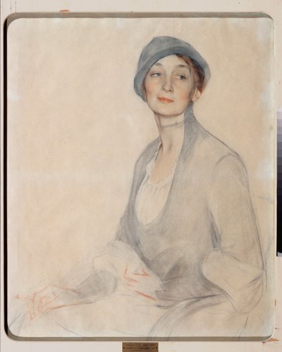 Portrait de Madame Drobotova - Savelij Abramovich Sorin