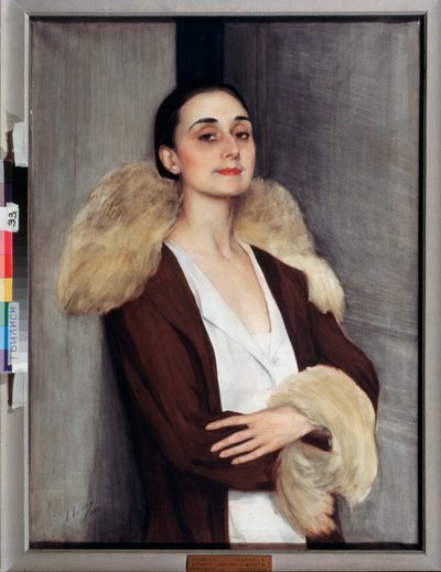 Portrait de Melita Tchalokashvili, 20e siècle - Savelij Abramovich Sorin