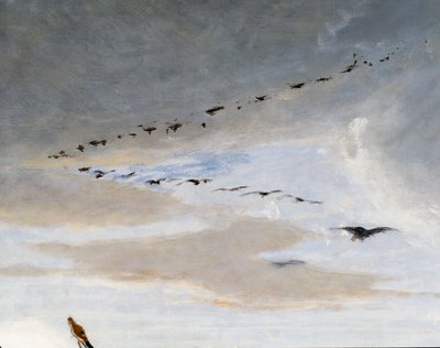 Oiseaux en formation en V (détail) - Saverio Altamura