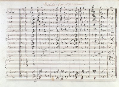 Première page du prélude de l