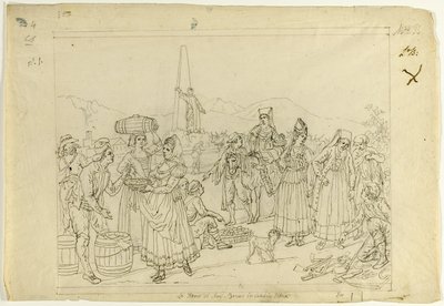 Scène de marché - Saverio della Gatta