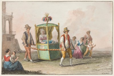 Une sage-femme avec un bébé en route pour l