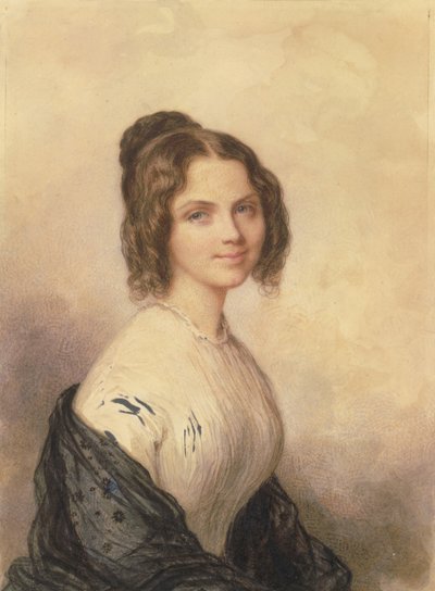 Anne Charlotte Lynch plus tard Mme Vincenzo Botta, vers 1847 - Savinien Edme Dubourjal